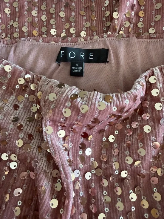 FORE sequined velvet pencil skirt - Picture 2 of 6